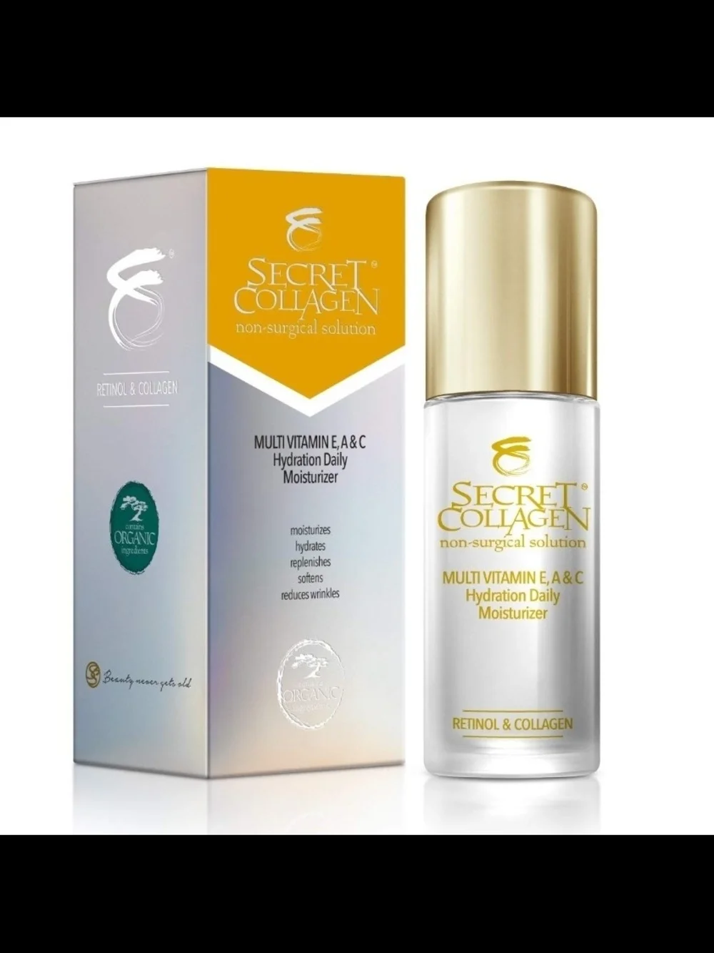 Secret Collagen Daily Moisturizer Vitamin E A C 1.7oz / 50ml NIB SEALED